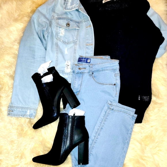 Navy blue boots - Picture 1 of 6